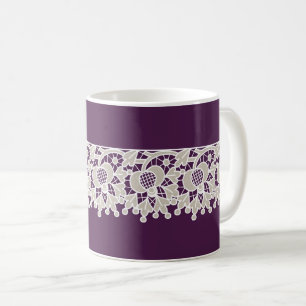 Lacy Lila Coffee Tasse