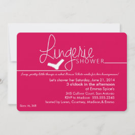 Lacy, Little Lingerie Dusche Einladung