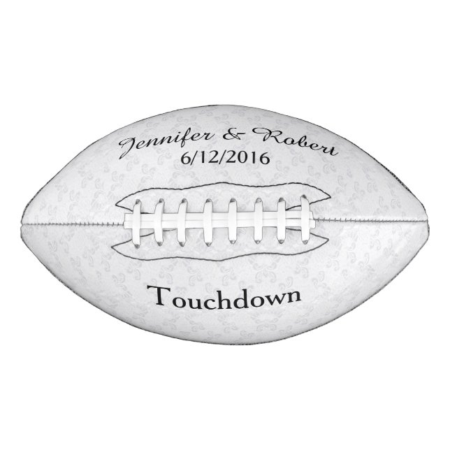 Lacy Look Wedding Custom Football (Vorderseite)