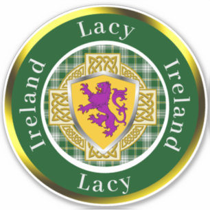 Lacy Shield & Celtic Cross Personalisiert Aufkleber