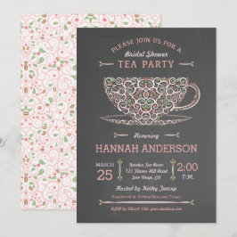Lacy Teacup Brautparty Tee Party Einladung I