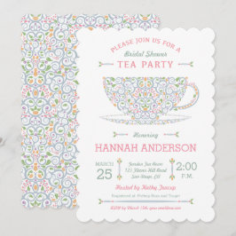 Lacy Teacup Brautparty Tee Party Einladung II
