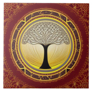 Lacy Tree of Life Fliese