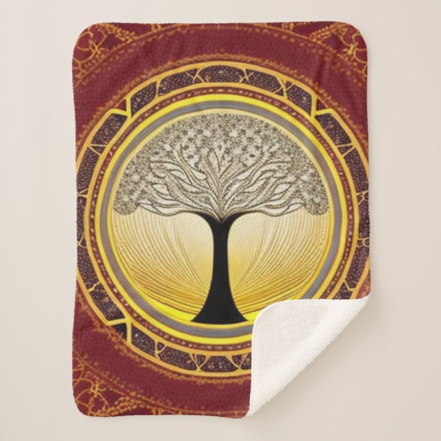 Lacy Tree of Life Sherpadecke (Vorderseite)