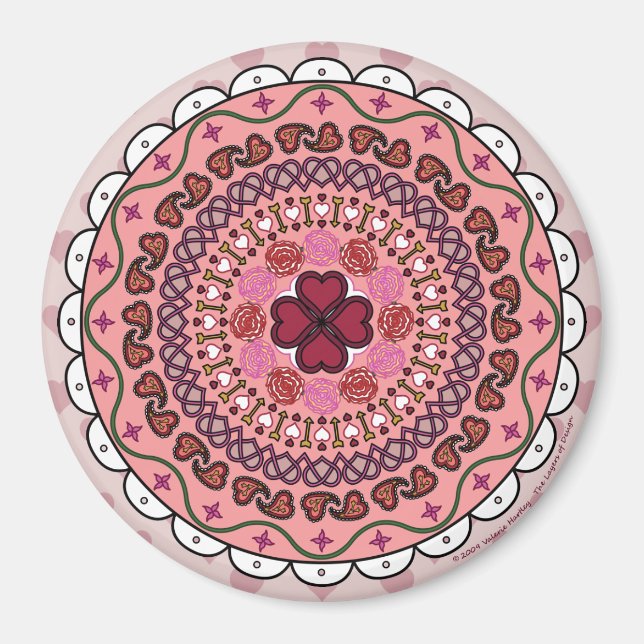 Lacy Valentine's Day Magnet (Devant)