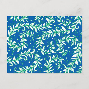 Lacy Verlasst Blau und Grün Postkarte
