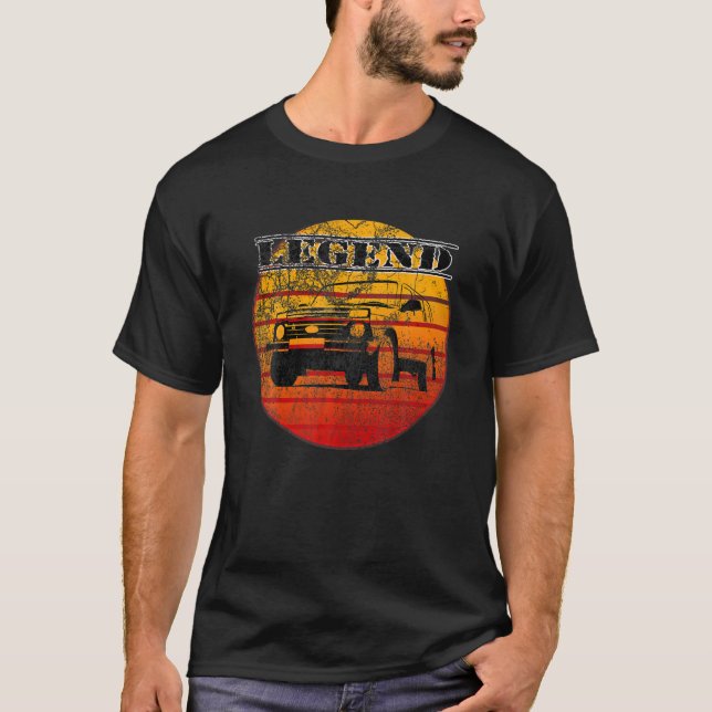Lada Niva Offroad 4X4 VAZ-2121 Design Russland Ret T-Shirt (Vorderseite)