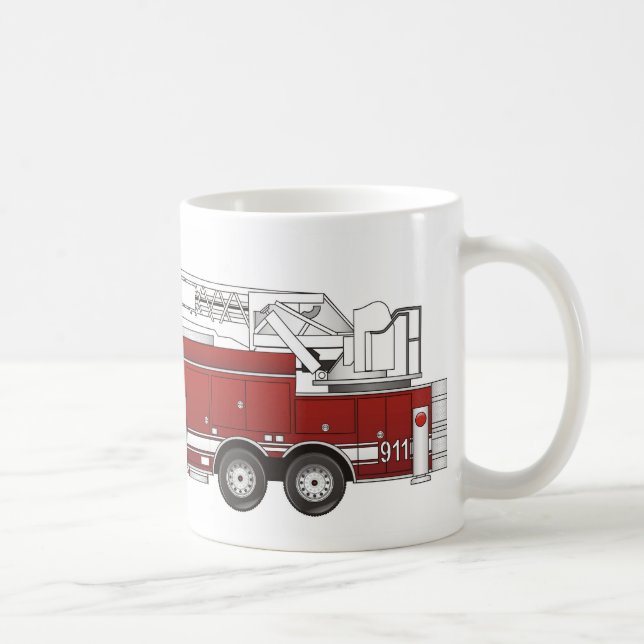 Ladder Fire Truck Kaffeetasse (Rechts)