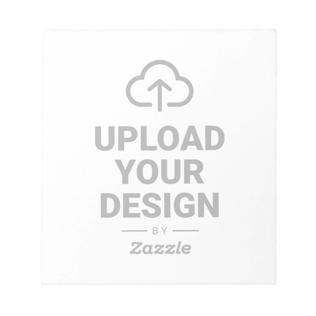 Lade dein Design hoch Notizblock (Vorderseite)