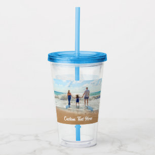 Lade dein Foto hoch Acryl-Tumbler Benutzerdefinier Acryltrinkbecher