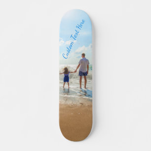 Lade dein Foto Skateboard-Geschenk Text Namen hoch Skateboard