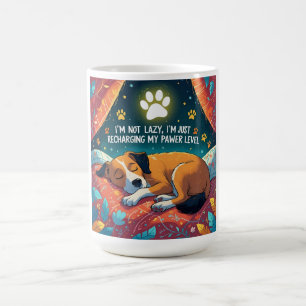 Lade Mein Energielevel Wieder Auf Lustiger Hunde K Kaffeetasse