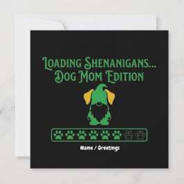 Lade-Shenanigans-Hundemutter-Gnom St. Patrick's Da Einladung
