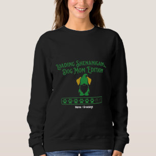 Lade-Shenanigans-Hundemutter-Gnom St. Patrick's Da Sweatshirt