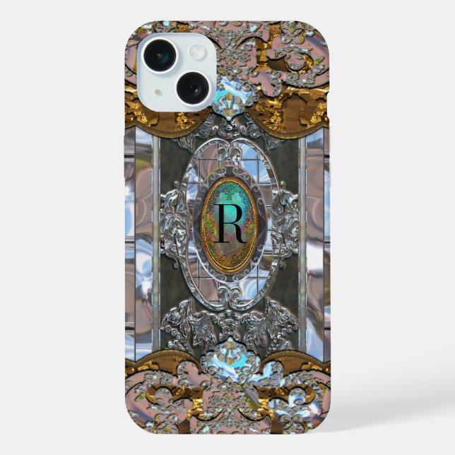 Ladeceure Schöne Monogramm Plus iPhone 15 Plus Hülle (Rückseite)