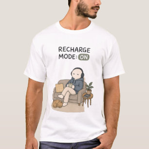 Ladegerät-Modus Ein Lustiger Introvertierter Meme T-Shirt