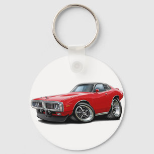 Ladegerät Rot-Schwarzes Se-Auto 1973-74 Schlüsselanhänger
