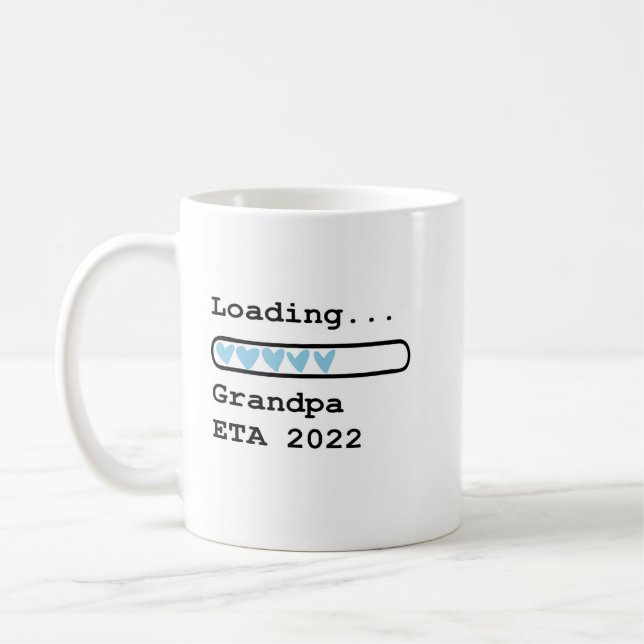 Ladekarte ETA 2022 Ankündigung für Baby Kaffeetasse (Links)