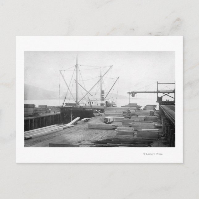 Ladelöhre auf einem Schiff des allgemeinen Hubbard Postkarte (Vorderseite)