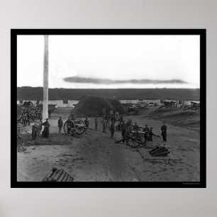 Laden einer Kanone auf Fort C. F. Smith 1865 Poster