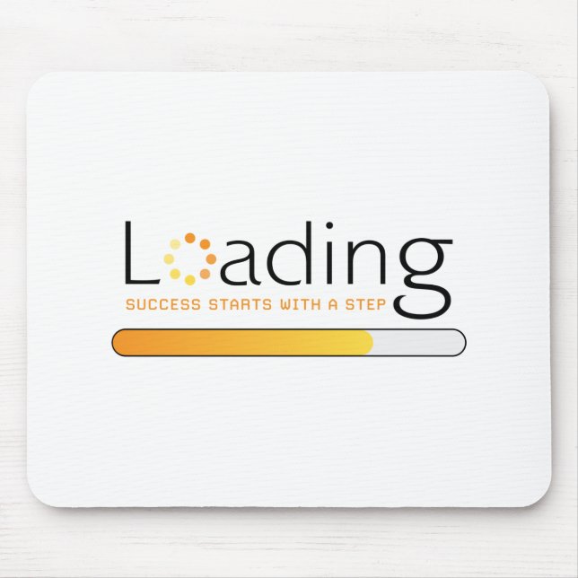 Laden - Erfolg beginnt mit einem Schritt Mousepad (Vorne)