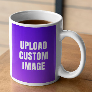 Laden Sie 2 benutzerdefinierte Bilder hoch - Fügen Jumbo-Tasse