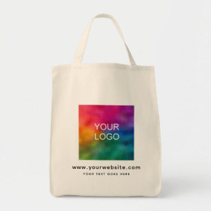 Laden Sie das Firmenlogo hier Website-Lebensmittel Tragetasche