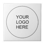Laden Sie das Logo Ihres eigenen Unternehmens hoch Fliese<br><div class="desc">Benutzerdefinierte elegante Vorlage Laden Sie Ihre eigenen Logo-Keramik Square Tiles für Unternehmen hoch.</div>
