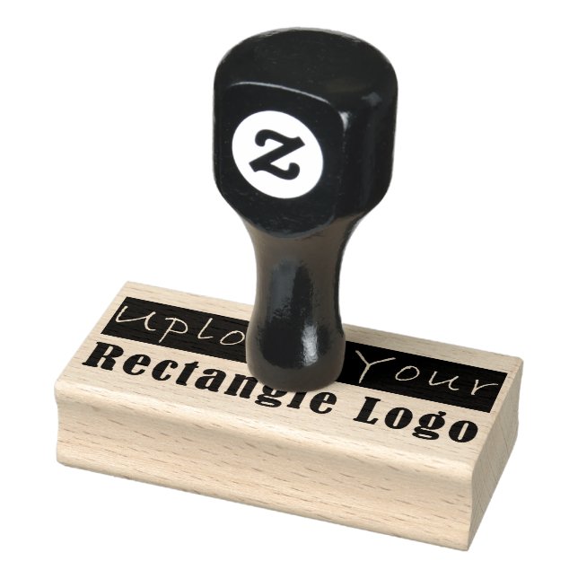 Laden Sie den Holzgriff für das Rectangle-Logo hoc Gummistempel (Stempel)