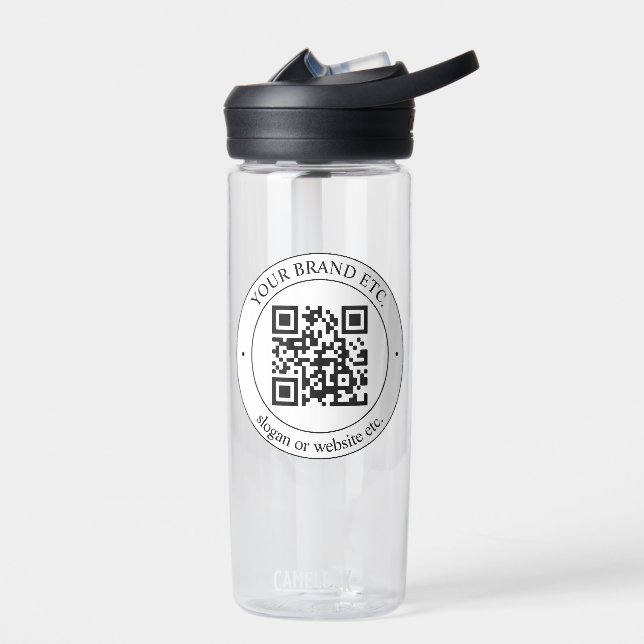 Laden Sie den QR-Code oder das Logo für die Werbea Trinkflasche (Links)