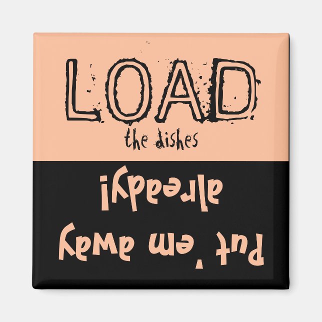 Laden Sie die Lade-Funktion! Geschirrspülmagazin Magnet (Vorne)
