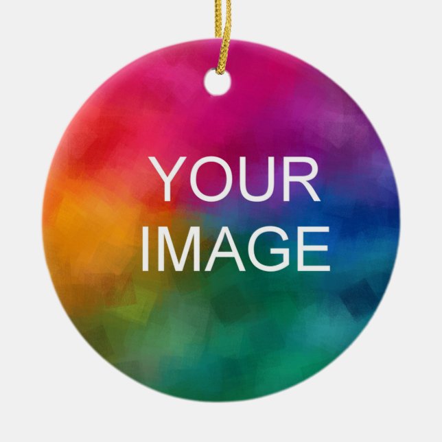 Laden Sie die Vorlage für das Logo des Fotos hoch. Keramik Ornament (Vorne)