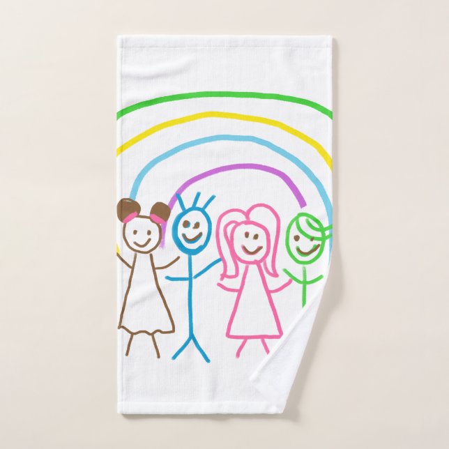 Laden Sie die Zeichnend Kids-Artwork herunter, um Handtuch (Handtuch)