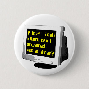 Laden Sie einen Leben-lustigen Knopf-Computer-Spa Button