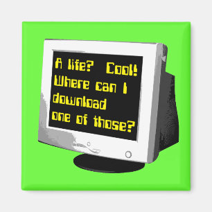 Laden Sie einen Leben-lustigen Magnet