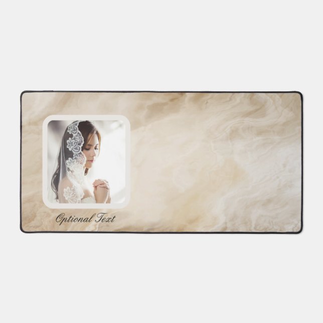 Laden Sie Foto für Marble Effect Matches hoch Schreibtischunterlage (Vorderseite)