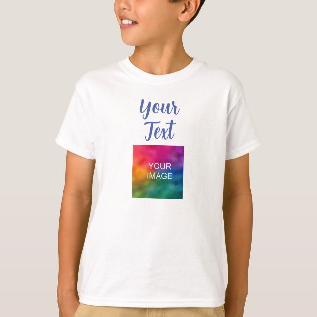 Laden Sie Foto Hinzufügen handgeschriebener Skript T-Shirt (Vorderseite)