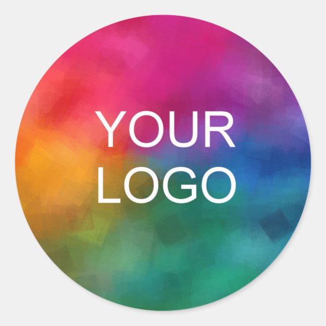 Laden Sie hier das Logo Ihres Unternehmens hoch. Runder Aufkleber (Vorderseite)