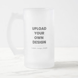 Laden Sie Ihr eigenes Design hier hoch   Benutzerd Mattglas Bierglas