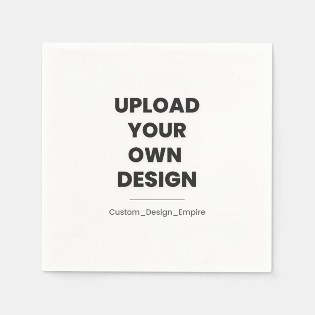 Laden Sie Ihr eigenes Design hier hoch | Benutzerd Serviette (Vorderseite)