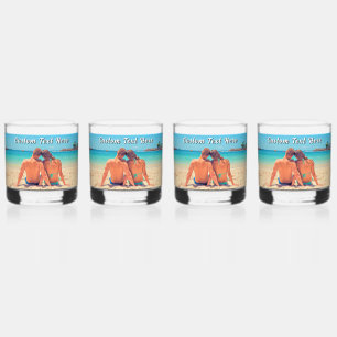 Laden Sie Ihr eigenes Foto hoch, fügen Sie benutze Whiskyglas