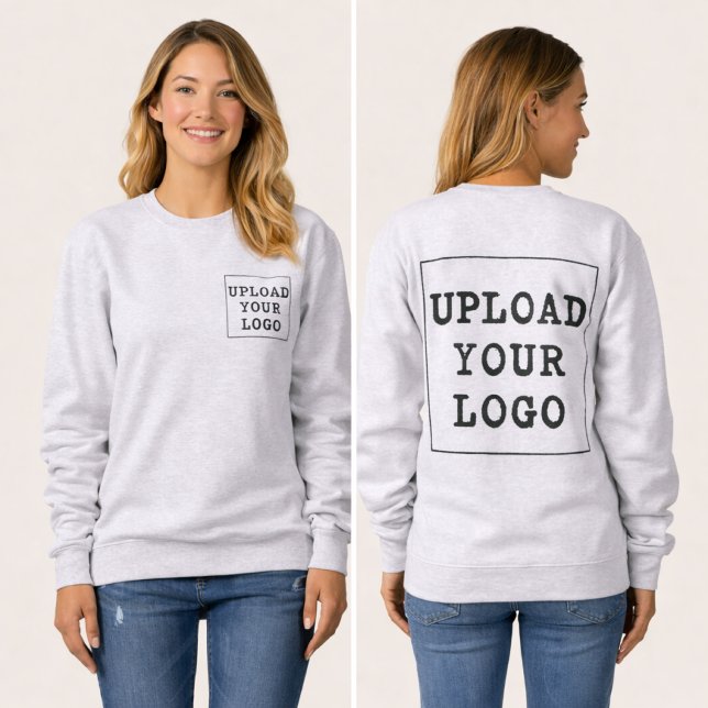 Laden Sie Ihr Firmenlogo Hoch Custom Business Crew Sweatshirt (Von Creator hochgeladen)