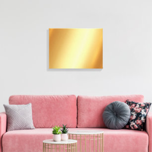 Laden Sie Ihr Foto auf horizontalem goldenen Hinte Leinwanddruck