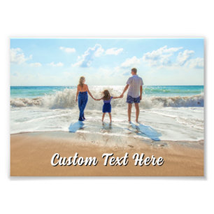 Laden Sie Ihr Foto Fotoabzug Personalisierter Text
