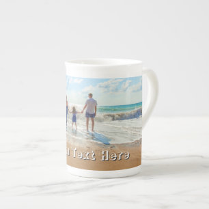 Laden Sie Ihr Foto Kaffee-Tasse Geschenk Text Name Prozellantasse