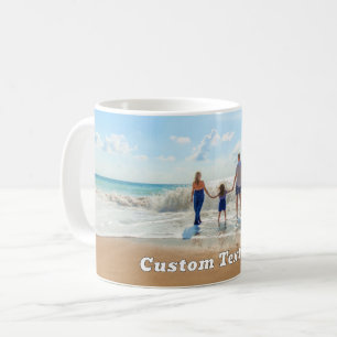 Laden Sie Ihr Foto-Kaffeetasse mit Text Namen hoch Kaffeetasse