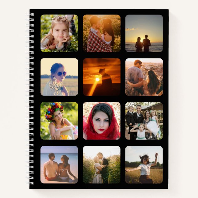 Laden Sie Ihr Foto-Notebook hoch Notizbuch (Vorderseite)