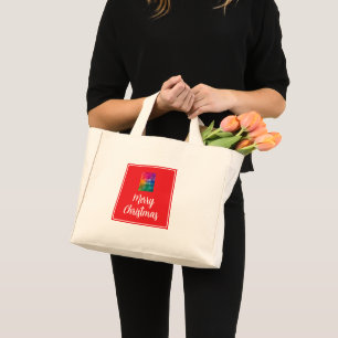 Laden Sie Ihr Foto oder Logo herunter - Frohe Weih Mini Stoffbeutel