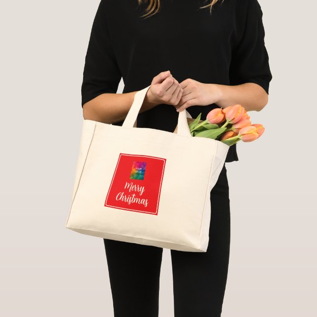 Laden Sie Ihr Foto oder Logo herunter - Frohe Weih Mini Stoffbeutel (Vorderseite (Produkt))