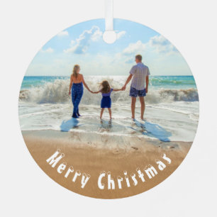 Laden Sie Ihr Foto Weihnachtsbaumschmuck Geschenk  Ornament Aus Metall
